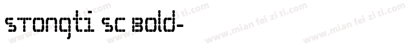 STongti SC Bold字体转换